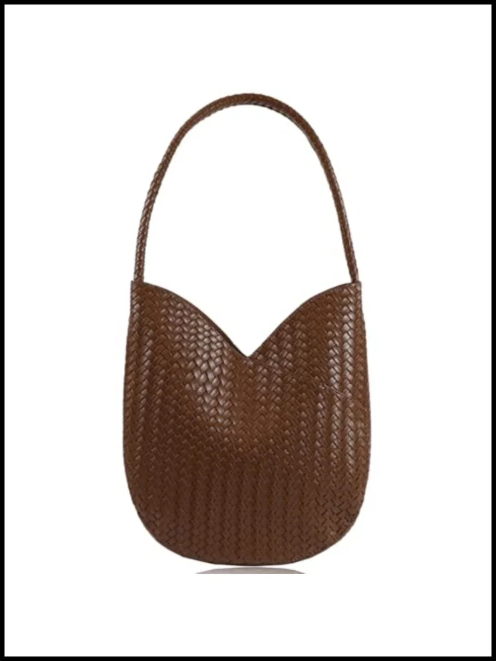 Imitation Woven Leather Hobo Bag Tote Shoulder Bag
